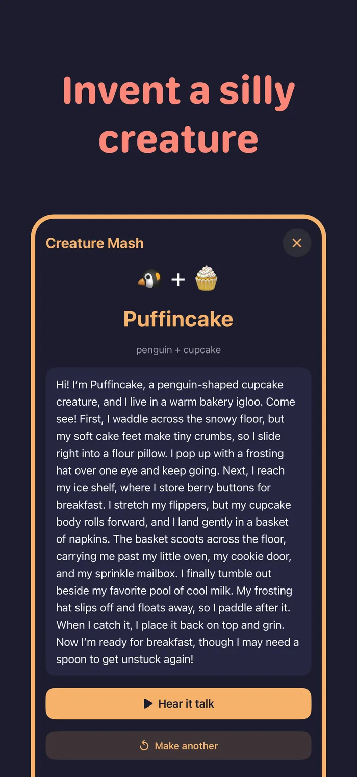 Invent a silly creature